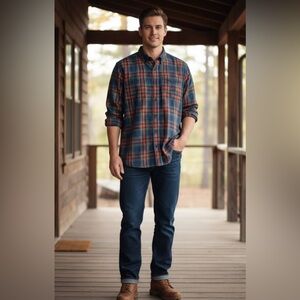 L.L. Bean Multicolor Plaid Shirt